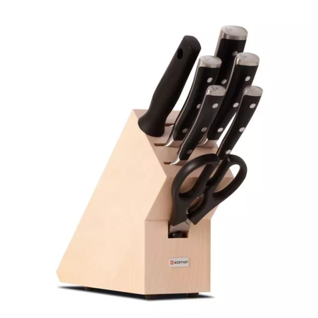 Wusthof Trident - Classic IKON 8pc Professional Knife Block Set (Made in Germany