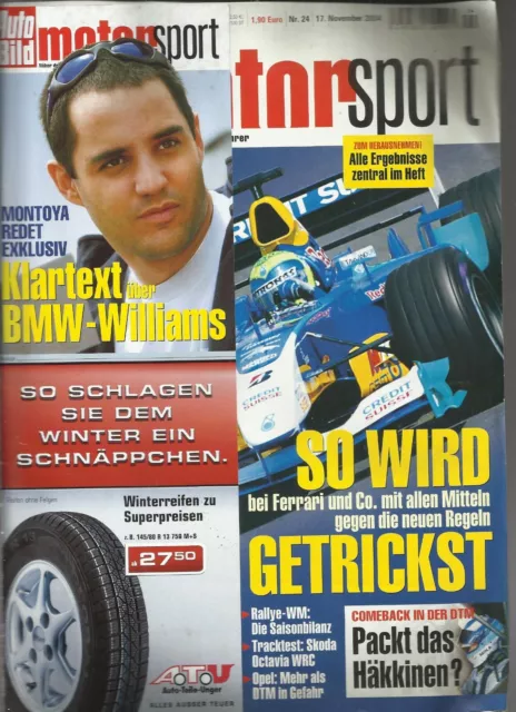 Zeitung Auto Bild Motorsport Nr.24 2004 Formel 1 Rallye DTM