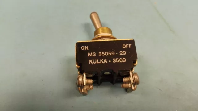 MS35059-29 Toggle Switch DPST (Momentary)Off, On position