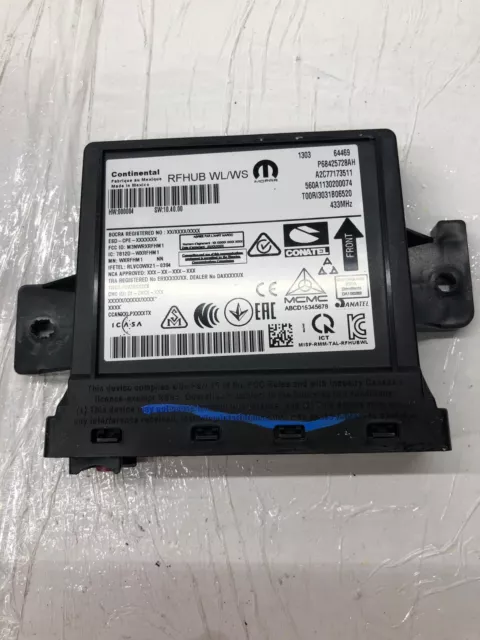 2022 Jeep Grand Wagoneer Oem Theft-Locking Passive Entry Control Module Unit