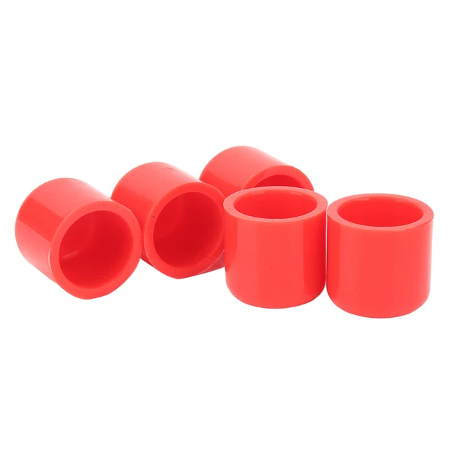 (Rouge)Bouchon 'obturation En Silicone 5pcs Bouchon De Tuyau 'aspiration
