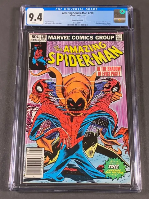 Newsstand The Amazing Spider-Man #238 1983 CGC 9.4 4166239011 1st App Hobgoblin