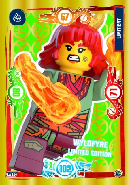 LEGO Ninjago Serie 9 Trading Card LE16 - Wyldfire - Limited Limitierte Karte