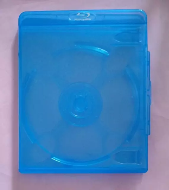 Blu-ray Disc- Empty Blue Case for Two Discs-Side Snap - New