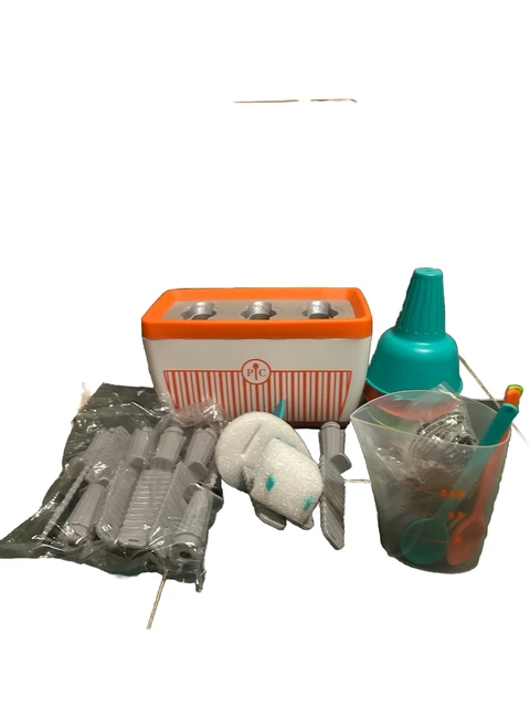 Máquina de paletas Pampered Chef caja abierta, golosinas congeladas, niños y adultos