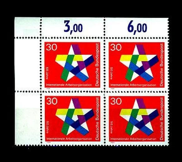 582 ** ECKRAND-VIERERBLOCK o.l. (Internationale Arbeitsorganisation, IAO)