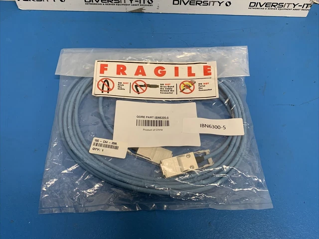 Gore 10Gbase-CX4 10G copper ethernet cable, 5 meter, IBN6300-5
