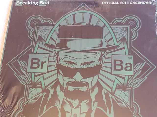 Breaking Bad 12 Month 2018 Calendar Sealed! Walter White Jesse Sal Meth Lab 3