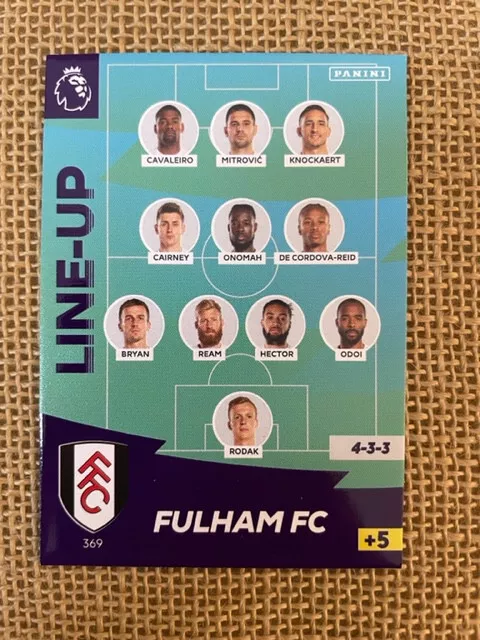 Adrenalyn Xl Premier League 2020 / 2021 - Line Up Fulham #369