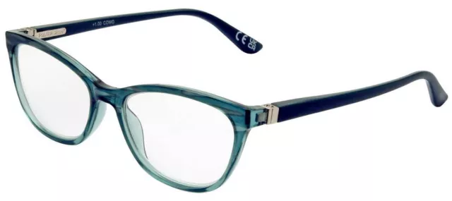 Foster Grant Damen Como Kunststoff Lesebrille - Blau