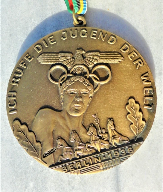 GERMAN BERLIN 1936 OLYMPIC GAMES COMMEMORATIVE 1982-1983 LARGE Ø80,0mm -185gr! GERMAN BERLIN 1936 OLYMPIC GAMES COMMEMORATIVE 1982-1983 LARGE Ø80,0mm -185gr!