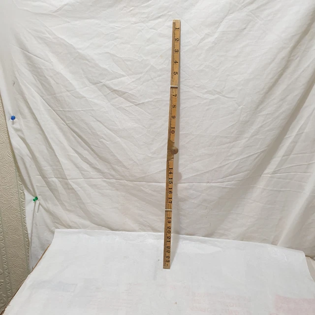 Vintage Rabone Chesterman No 1167 Folding ruler  with brass   24 inch    Ruler.