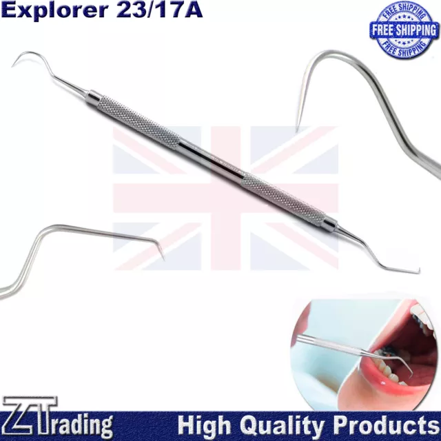 Dental Endodontic Explorer 23/17A Sharp Tips Examination Oral Hygiene Dentist CE