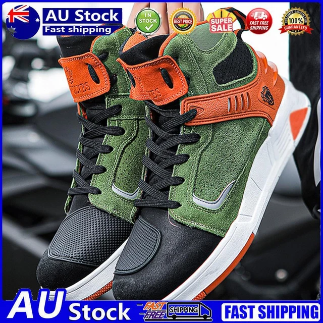 ADVENTURE TOURING BOOTS Antislip Comfortable Motorcycle Supplies(Army Green 39) £52.40