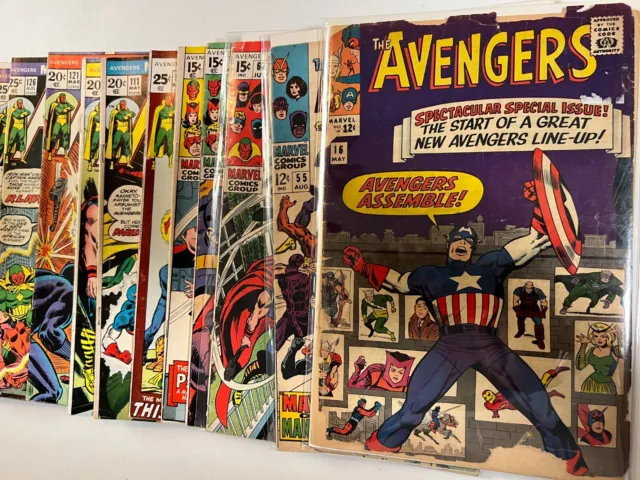 Avengers 1963 Marvel Comics Mix Silver - Bronze age  -YOU PICK THE ISSUE U NEED-