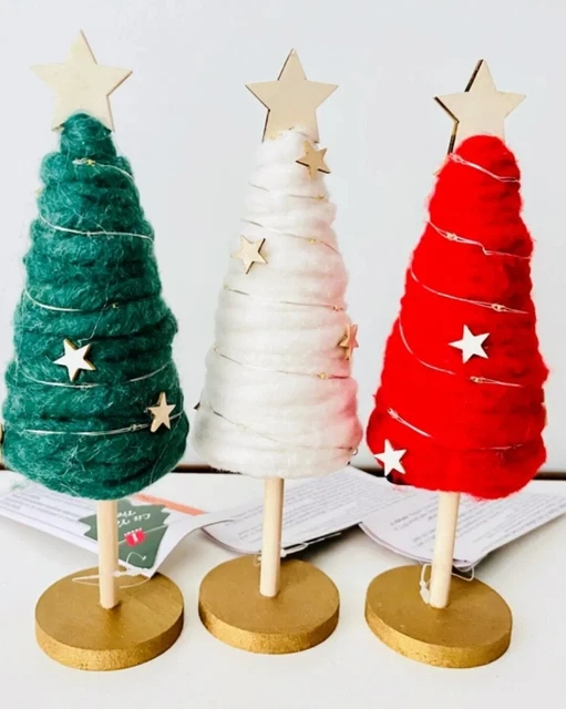 TARGET BULLSEYE PLAYGROUND Christmas 2023 Set of 3 Yarn Lignts Lit 9
