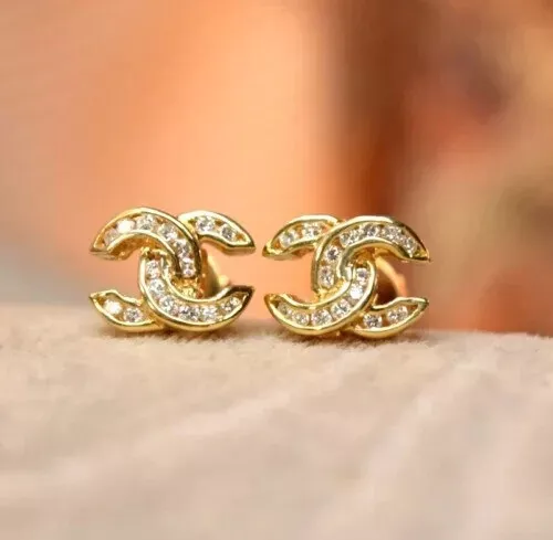 2Ct Round Cut Lab Created Diamond Women's Stud Earrings 14K Yellow Gold Plated