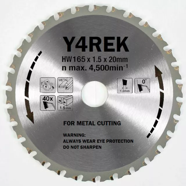 Dewalt 165mm circular sales saw blade 40t