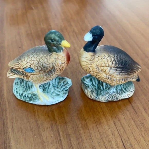 Vintage Hunting Collectibles Mallard Duck Canadian Goose Antique Figurines Small