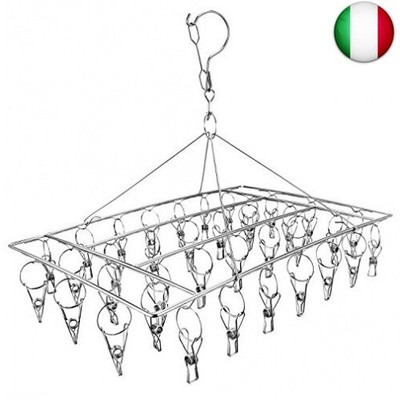 in acciaio inox per uso quotidiano Skroad Set di 50 mollette per vestiti 