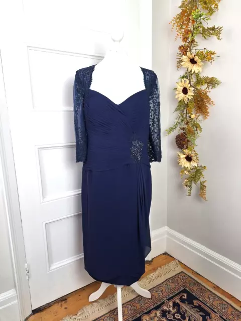 NUOVO ABITO VENI INFANTINO, RONALD JOYCE BLU NAVY madre dello sposo/sposa 22