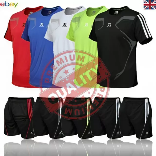 New Mens Breathable T Shirt Cool Dry Sports Performance Running Wicking Gym Top.