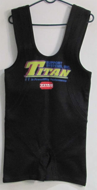 Titan SS Power Boss 2-Ply Squat Suit 38 Black (With SOLID Straps) New (NOS)