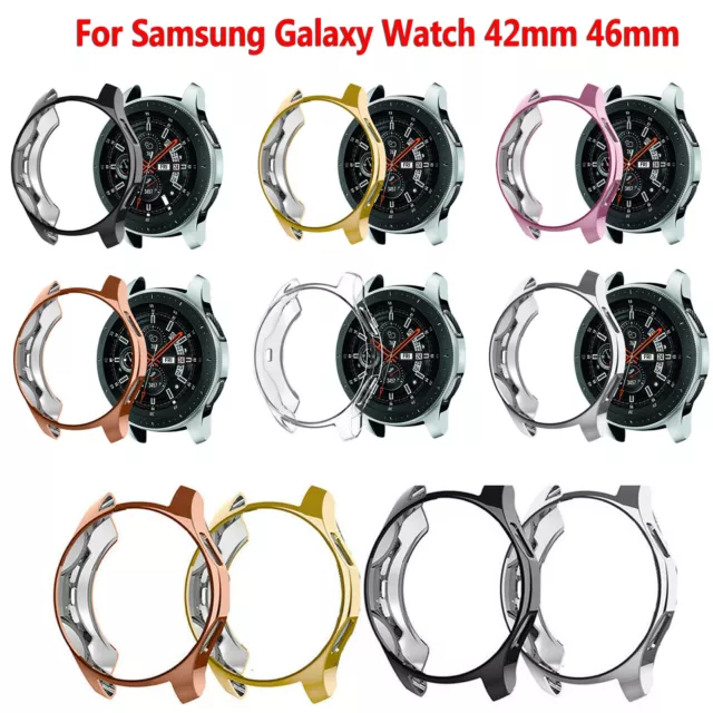 Pour Samsung Galaxy Watch 42mm & 46mm Protective Case Cover Bumper Frame Etuis