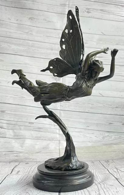 16" Alto Archangels Nike Angel De Victoria Mítico Bronce Escultura Estatua Deco