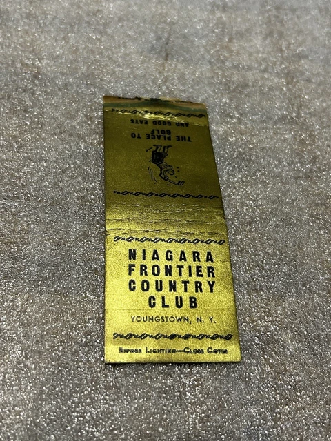 1930’S? YOUNGSTOWN NEW York NY Niagara Frontier Country Club Matchbook