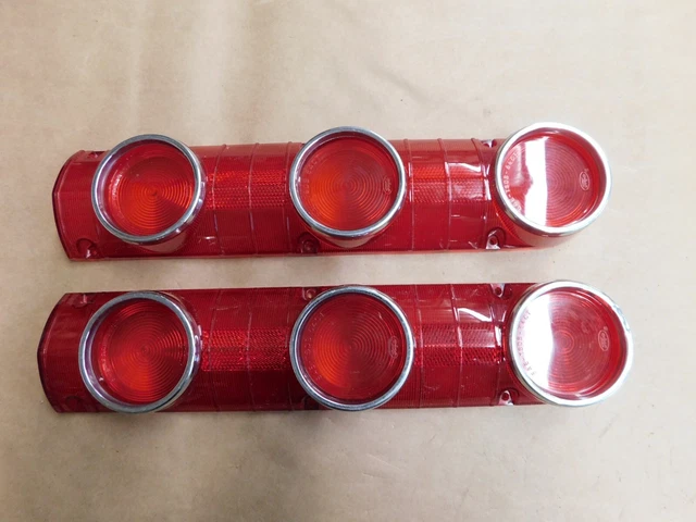 New Tail Stop Light Lens For 1961-1964 Lincoln - Includes Inner Clear Optic Lens