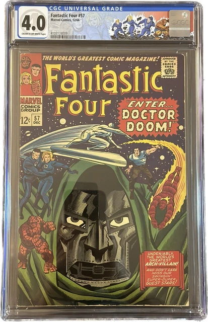 Fantastic Four #57 (CGC 4.0)  - Silver Surfer Doctor Doom Sandman & Inhumans