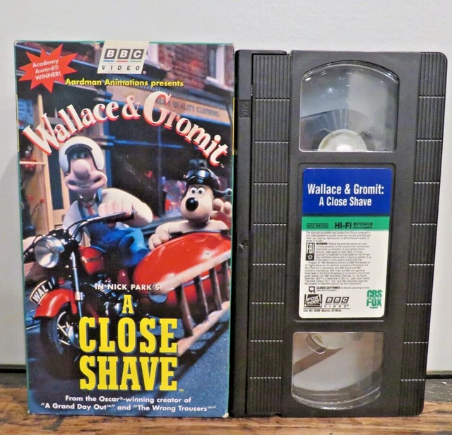 WALLACE & GROMIT A Close Shave (VHS 1996) Excellent Preowned