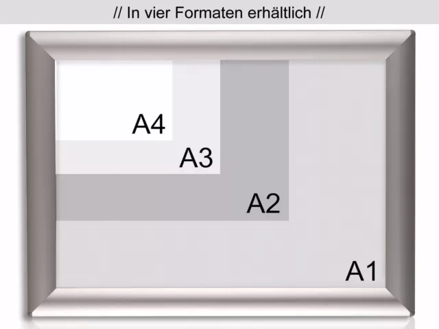 Wechselrahmen Werberahmen Alu Klapprahmen Plakatrahmen DIN A2 | Toppreis