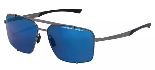 Porsche Design HOOKS P'8919 RUTHENIUM/BLUE 63/15/145 men Sunglasses