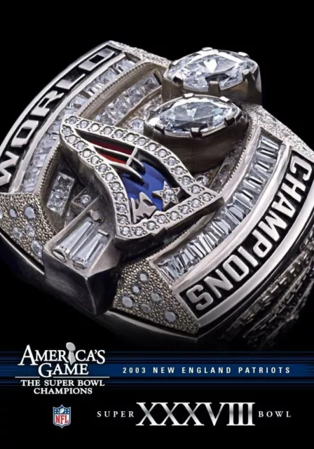 Neuf Englands Patriots 2003 Super Bowl Xxxviii 38 NFL Football America's Jeu DVD