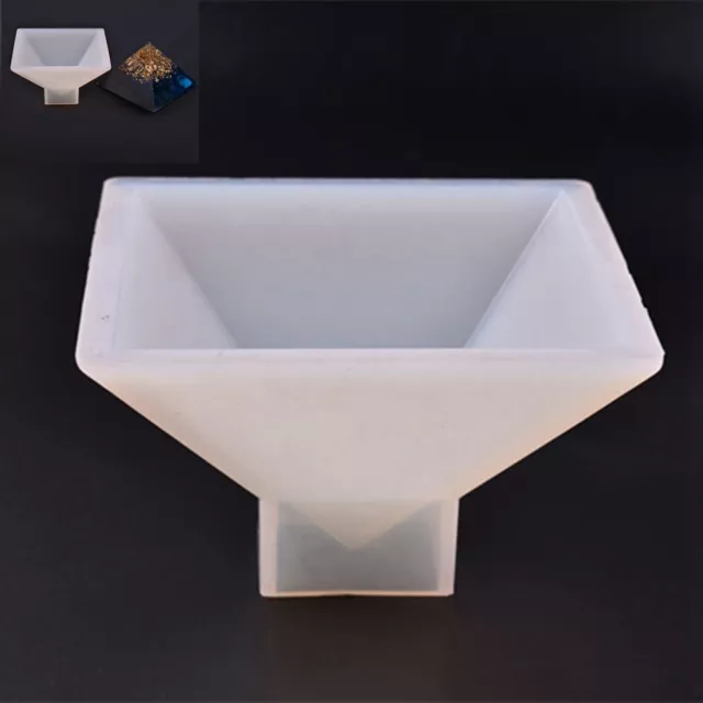 Large Pyramid Shape Silicone Mold Resin Casting Jewelry Making Mould Decorative