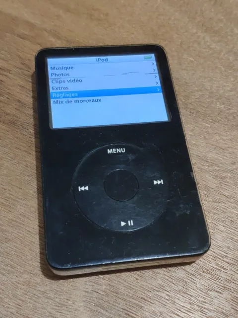 Baladeur Apple iPod Vidéo (Classic) Noir 5.5G 5G 80 Go GB Etat correct A1238 MP3