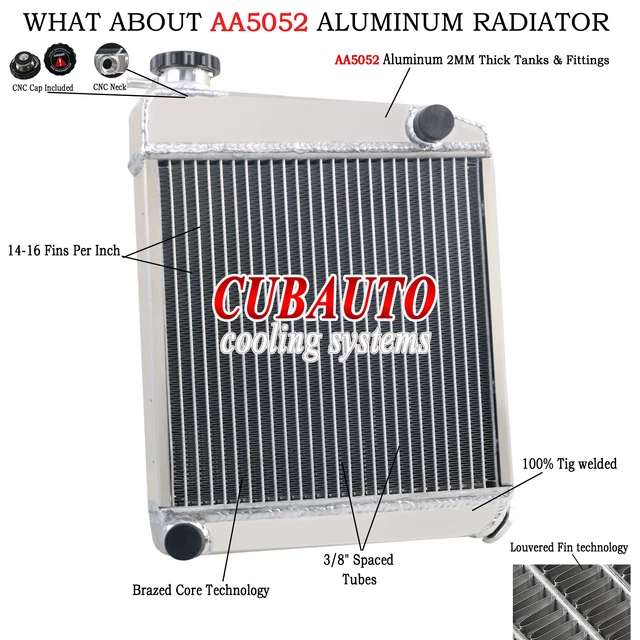 850 Mini Radiator FOR CLASSIC MINI Austin Morris Rover Cooper 850 1000 1275GT 59-97 2 Row ...