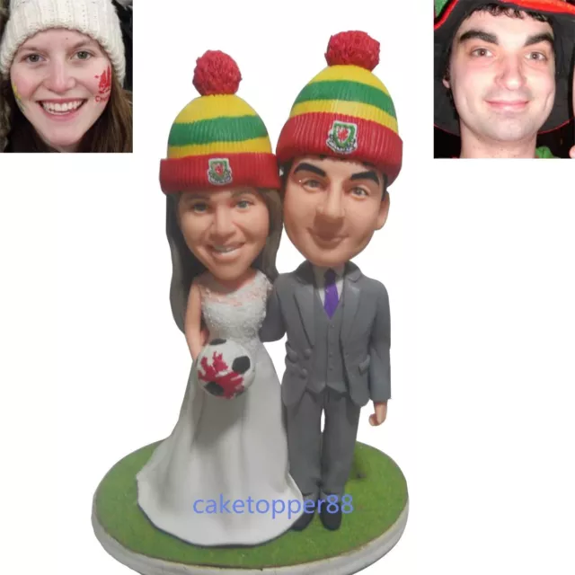 Handmade Custom Clay Figurines Personalized Wedding Cake Topper From Your Photos