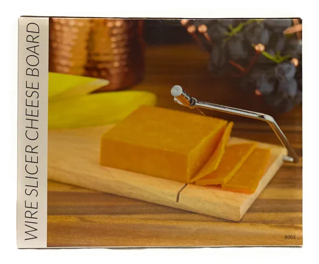 Wooden Cheese Board with Cutting Wire Slicer Cutter Cutting