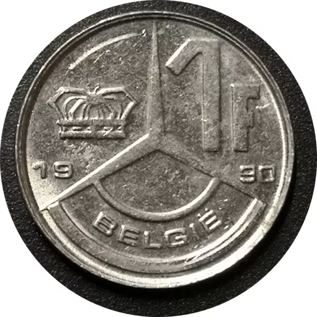 Monnaie Belgique - 1990 - 1 franc - Baudouin Ier en Néerlandais