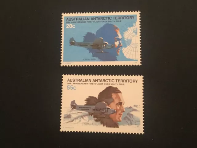 ICOLLECTZONE   AUSTRALIAN ANTARCTIC TERRITORY AAT L35-36 VF NH aviation