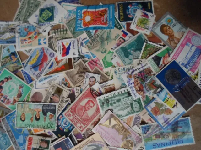 Collection lot 160 different stamps of the Philipines