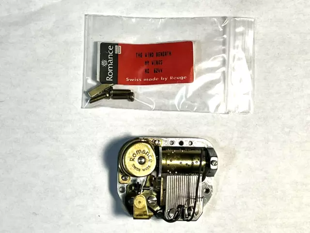 Reuge Romance Music Box Movement Swiss Made The Wind Beneath My Wings No. 6244