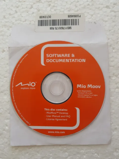 Mio Moov Software & Dokumentation DVD-ROM Navigationsgerät