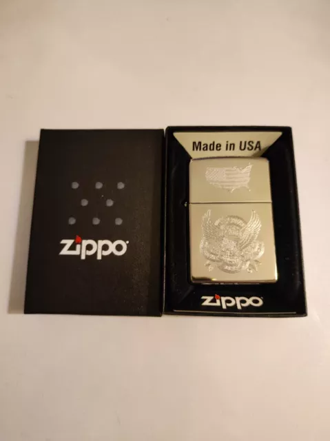 Zippo 225090 American eagle Lighter Case - No Inside Guts Insert