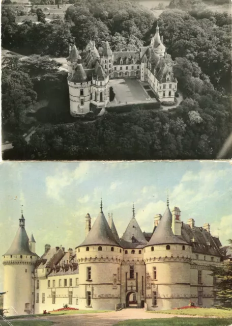 *32013 cpa lot of 2 cards Chaumont sur Loire - le Château