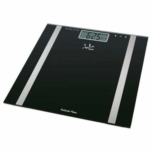 Báscula Digital de Baño JATA 531 Negro Vidrio Vidrio templado