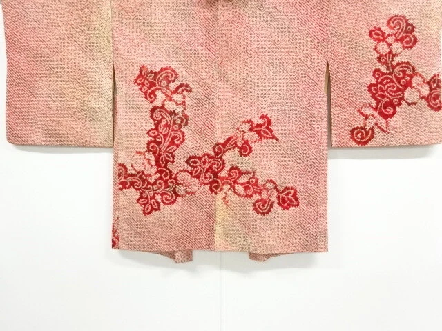 6792677: Japanese Kimono / Antique Haori / All Shibori / Floral Arabesque